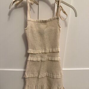 Miss Behave Girls Tie Straps Smock Dress Size 8